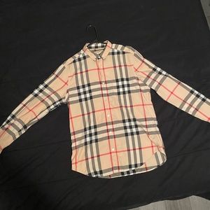 Mens Burberry Button Up Shirt (M)